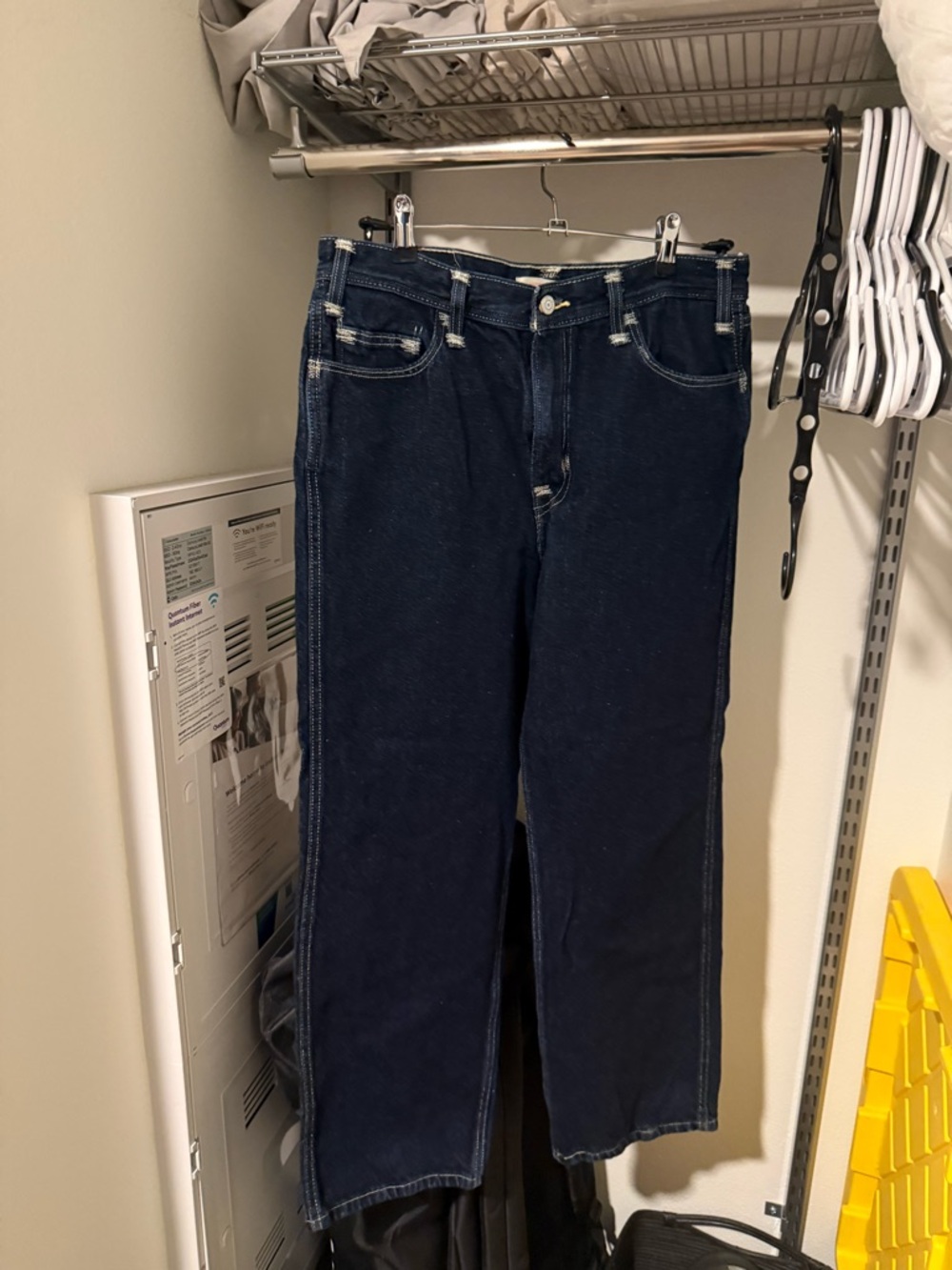 Levi's Red Vintage Dark Blue Wide Leg Jeans